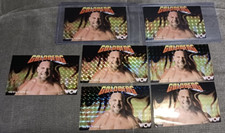 Vintage 1998 WCW GOLDBERG Pro Wrestling Refractor Vending Machine Sticker Lot