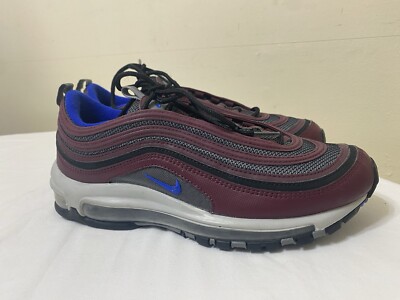 Nike Air Max 97 Night Maroon/Cool Grey/Racer Blue 921826-012 Men s 7.5 Women s 9