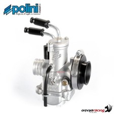 Carburador Polini CP 17,5 rosca con brida y tubo 142 Gilera Typhoon 50XR 2000