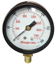New Snap-on 300 Psi Automotive Superior Accuracy Compression Pressure Gauge