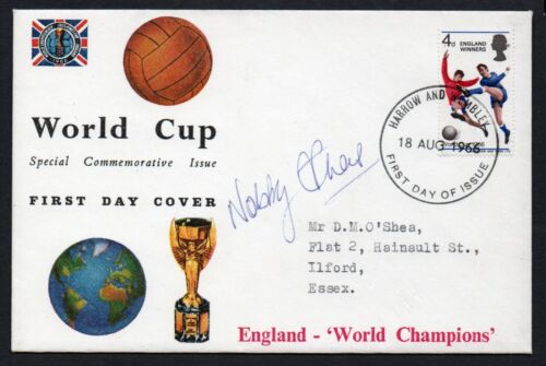 Nobby Stiles autograph,1966 World Cup Winners First Day Cover, Wembley postmark - Picture 1 of 1