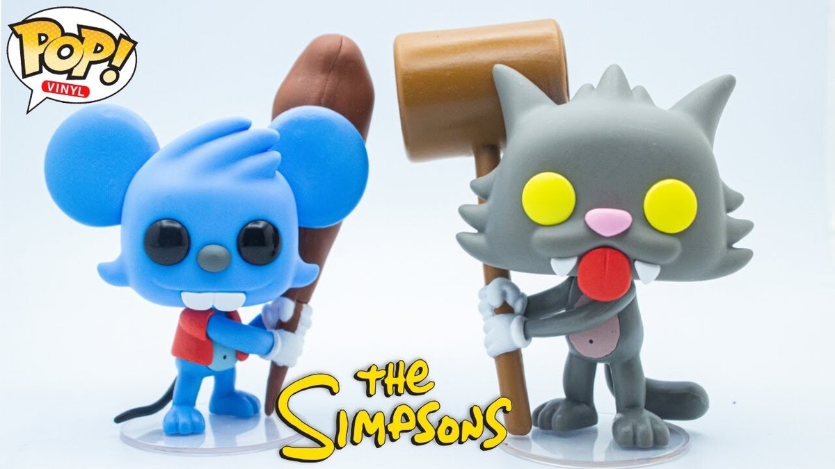 ファンコポップ　イッチー&スクラッチーセット　シンプソンズ Lot of 2 THE SIMPSONS ITCHY AND SCRATCHY FUNKO POP! VINYL