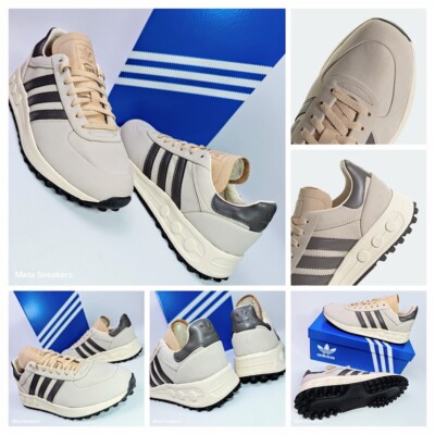 Adidas US 13 Men's Beige Brown Retro Runner Premium Rare La Trainer   IE6481 New
