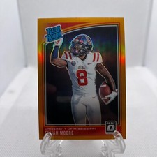 2021 Chronicles Draft Picks Donruss Optic Rated Orange Elijah Moore Rookie RC