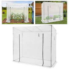 Plant Greenhouse 6.5FtX2.5Ft Plant Shelter With PE Cover Steel Frame For Garden
