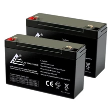 COMBO OF 2 6V 12Ah 6 Volt 12 amp hour Sealed Lead Acid Battery UB6120