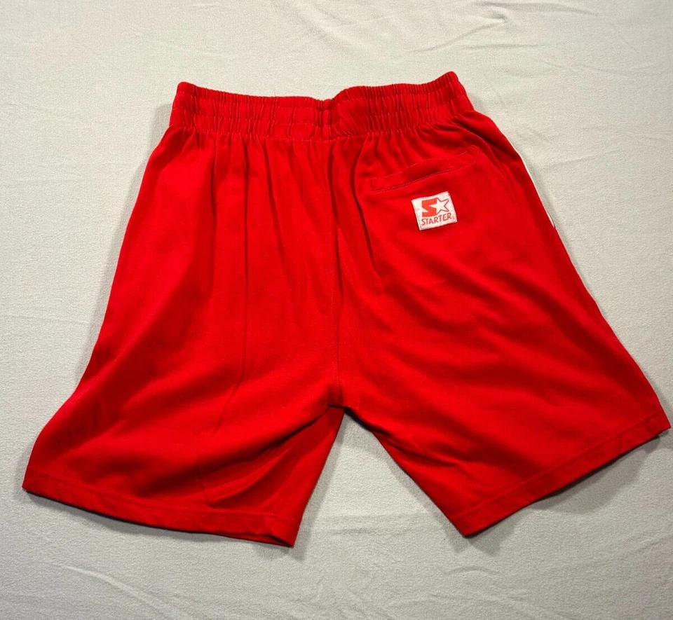 Pantalones Cortos De Colección Starter Philadelphia Phillies Béisbol Años 90 Para Hombre Grandes Rojos RARO Foto 3 de 4
