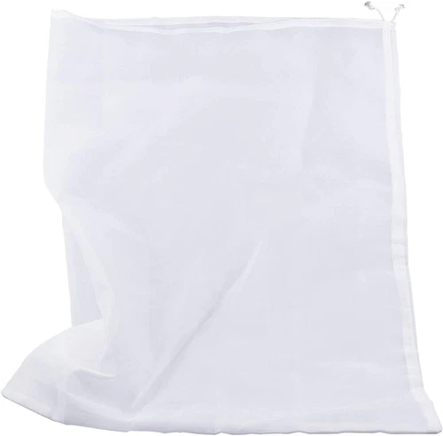 Large Fine Straining Bag 40cm x 60cm, 100 Mesh, 150 Micron, Reusable Nylon