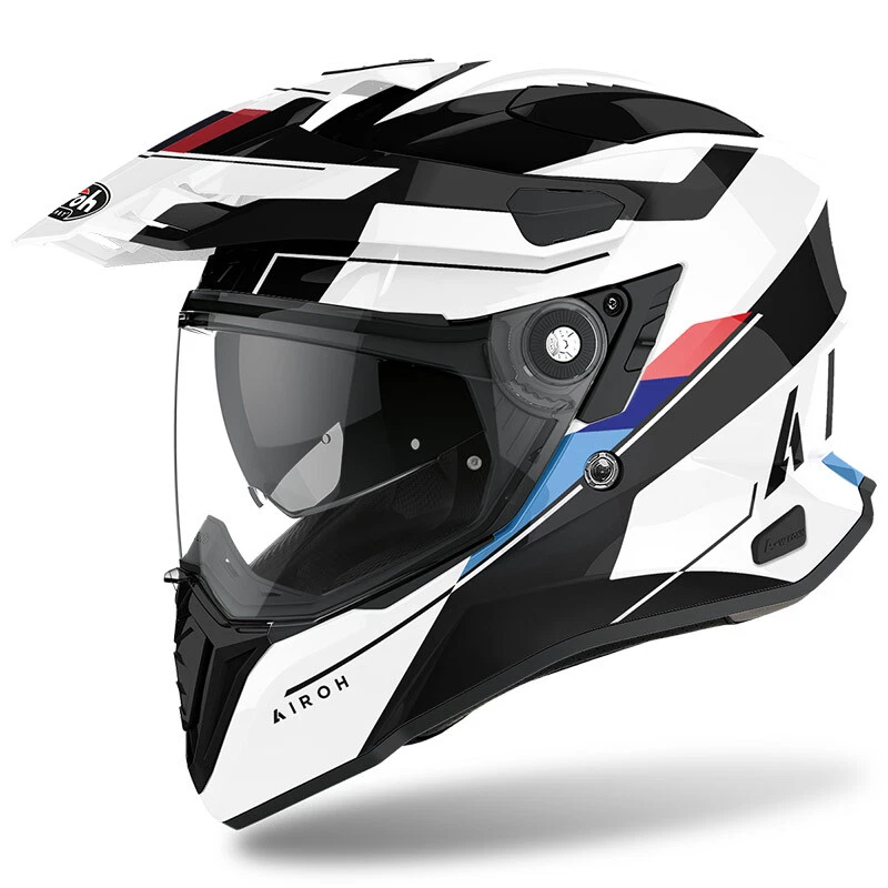 Motorcycle Helmet Airoh Commander Skill White BMW F750 F850 R1200 GS  Adventure