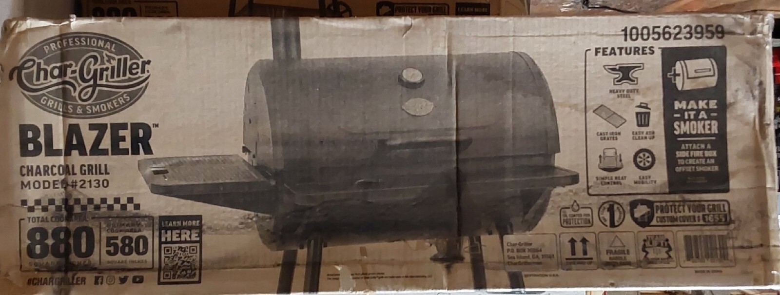 NEW! CHARGRILLER Blazer Charcoal Grill in Black eBay