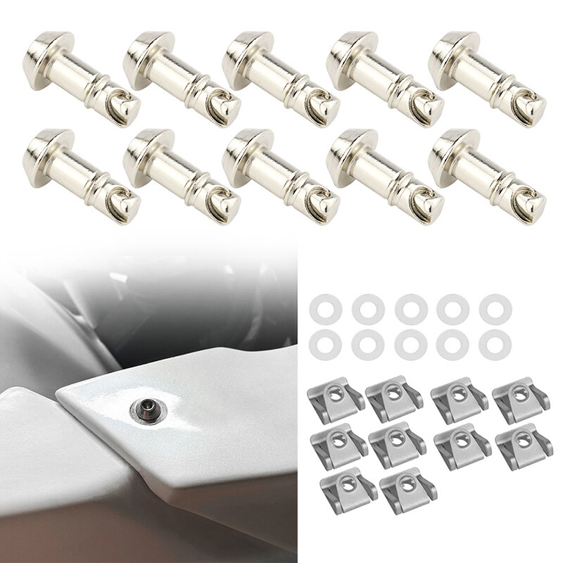 17mm Quarter Turn Quick Release Fasteners Bolts Kit Fit For Yamaha R1