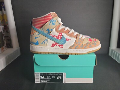 Men's Size 9.5 Nike SB Dunk High Premium x Thomas Campbell What