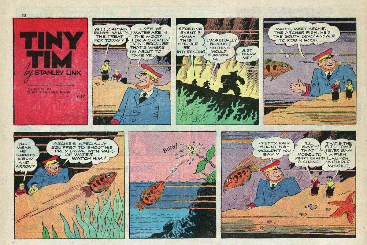 Tiny Tim by Stanley Link - Adventure - color Sunday comic page