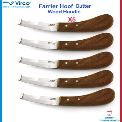 Lot De 5 Couteaux à Double Bord Pour Parage De Sabot De Cheval - Maréchal-ferrant, Acier Inox