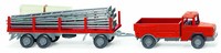 Wiking 039206 Spur H0 1/87 GerüStbau-HäNgerzug (Magirus Deutz)