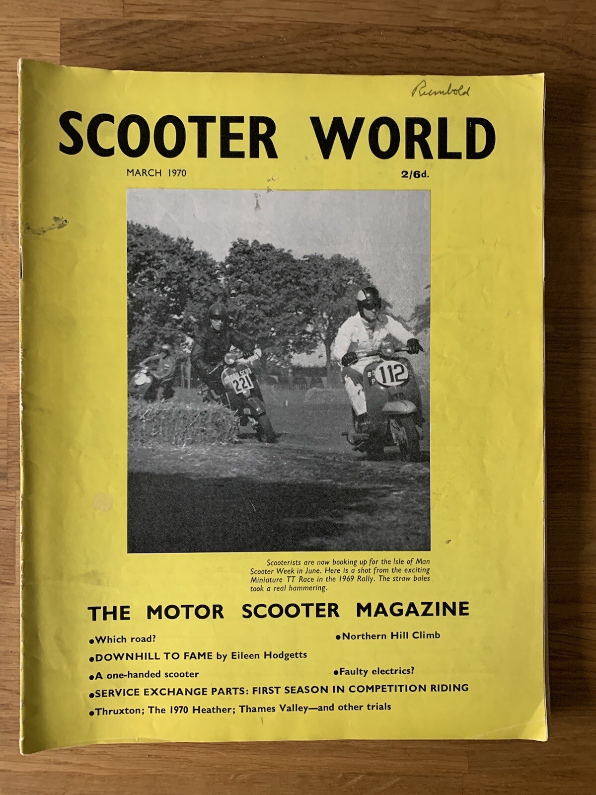 SCOOTER WORLD MAGAZINE March 1970 great stories pictures Lambretta