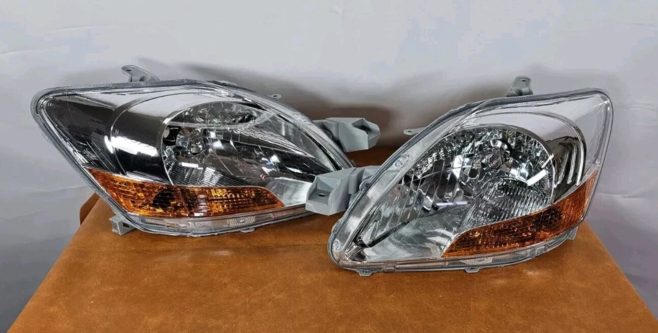 FOR 2007-2011 TOYOTA YARIS SEDAN SET PAIR HALOGEN HEADLIGHT AFTERMARKET NEW#A - Image 2 of 4
