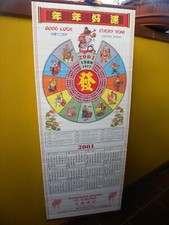 Calendario 2001 Ristorante cinese Il Cigno - Saronno