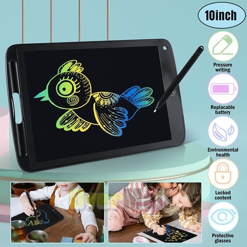 10inch LCD Writing Tablet Colorful Drawing Pad Kid's Gift Children Toddlers Toys - Picture 37 of 39