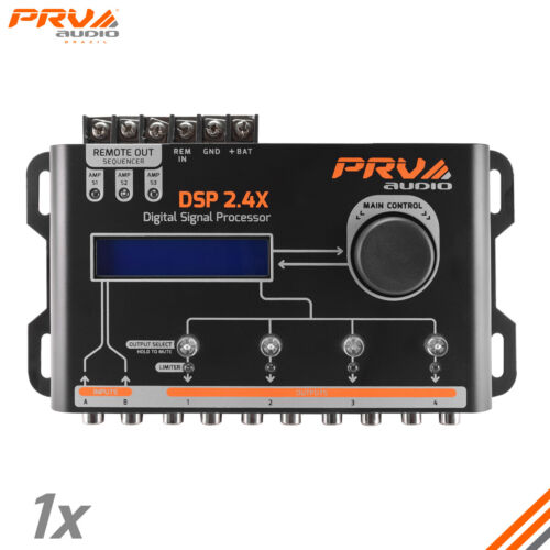 PRV Audio DSP 2.4X Crossover & EQ 4-kanałowy pełny cyfrowy procesor sygnału DSP - Zdjęcie 1 z 7