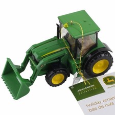 Kurt Adler John Deere Tractor with Loader Christmas Tree Ornament