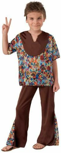 Trajes de poliéster Forum para Niños Hippie