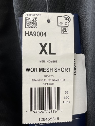 NWT Reebok Men's Workout Ready Mesh Shorts / XL Black / HA9004 - Picture 2 of 4