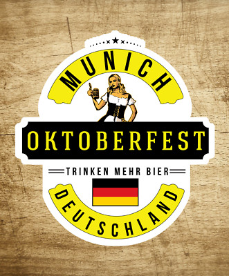 Oktoberfest Octoberfest Munchen Munich Decal Sticker 3.25'' Germany