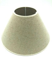 PARALUME COPRILAMPADA BIANCO ECRU' SCURO CAPPELLO LAMPADA CM 30 H 15 ATTACCO E14