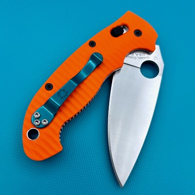Spyderco Manix 2 XL C95GP2 Knife Custom Orange G10 Anso Scales