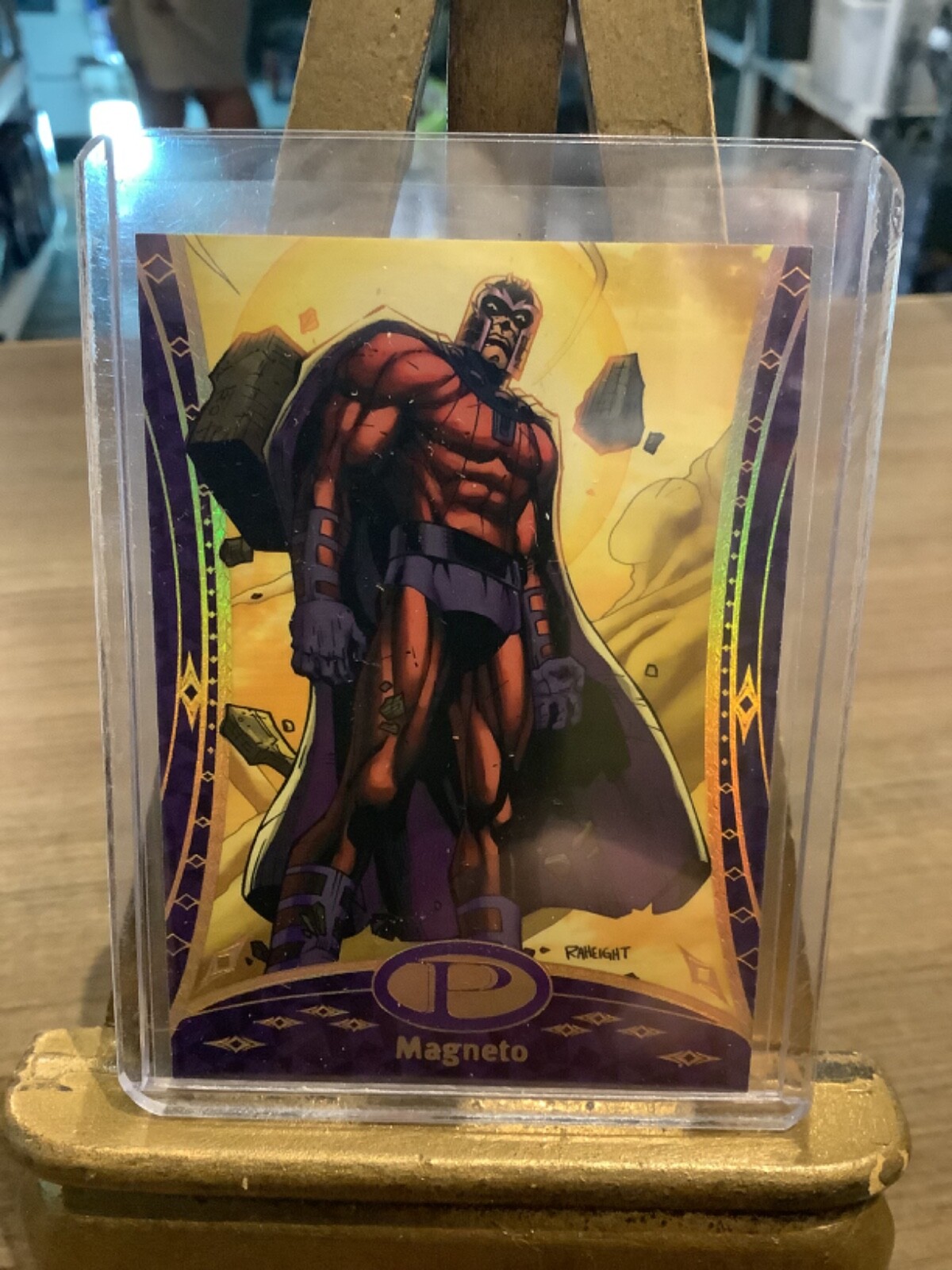 Marvel premier upper deck 2 of 25 Magneto 2014 gold spectrum