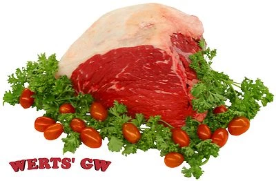 WERTS GW Two 5 lb. Rump Roasts-Corn Fed Angus-Processed in Nebraska-USDA Choice Roast
