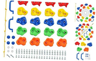 #ad DIY Monkey Rock Climbing Holds for Kids Wall Climbing Rocks of 20pc Rock $37.96