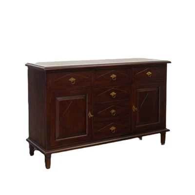 Sideboard im englischen Stil im dunklen Nussbaum-Farbton B: 148 cm -11928- - Bild 1 von 4