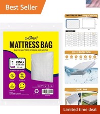 King/Cal King Mattress Bag for Moving and Storage,Waterproof Plastic Mattress...