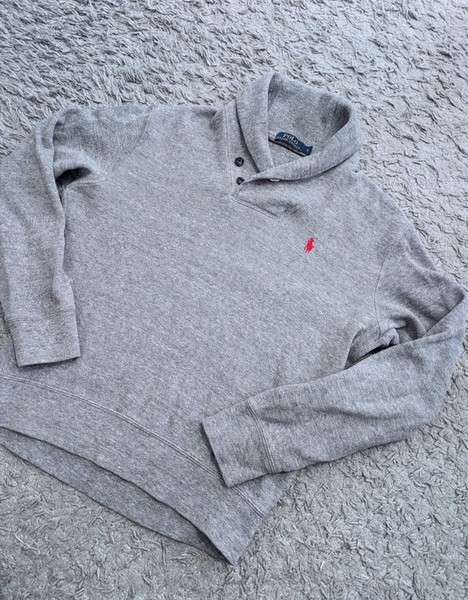 Men Polo Ralph Lauren Sweater Grey 36 / S / 44 #CM93