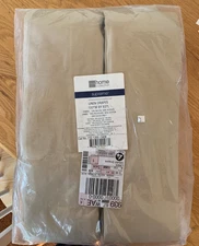 JCP HOME COLLECTION-SUPREME LINEN DRAPES 100"W X 63" L -NOS