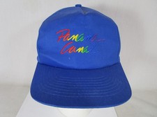 Panama Canal Blue Baseball Cap Hat Snapback Rainbow Letters vintage