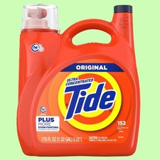 Tide Liquid Laundry Detergent, Original 152 L...