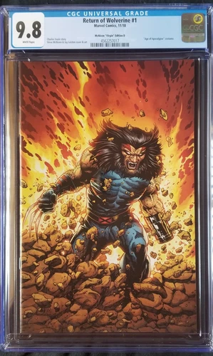 Return of Wolverine (2018 Marvel) #1 McNiven Virgin Variant CGC 9.8 1:700