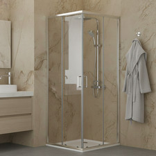 BOX DOCCIA CABINA ANGOLARE ANTA SCORREVOLE 6MM TRASPARENTE  70x90 SERIE REM