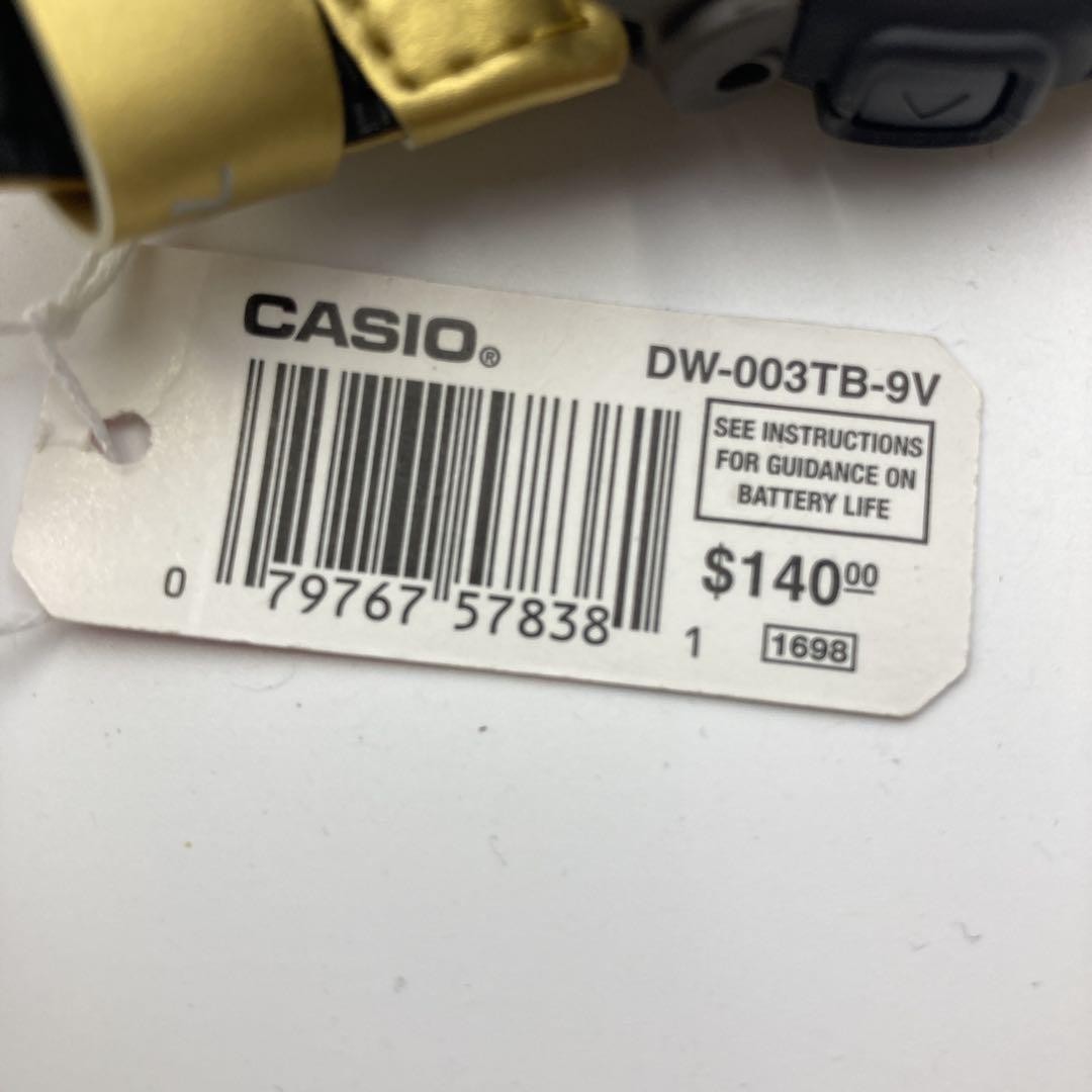 CASIO G-SHOCK DW-003tb-9v ゴールド Casio G Shock DW 003TB 9V Gold Digital Watch Rare