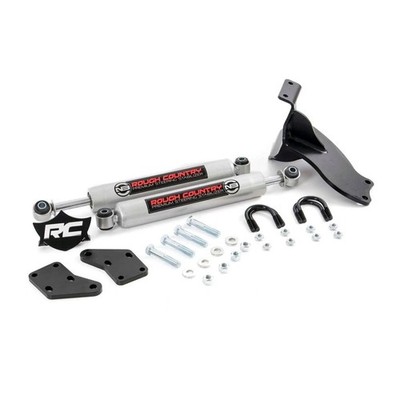 Rough Country N3 Dual Steering Stabilizer for Ram 2500 3500 4WD 2.5'' Front Lift