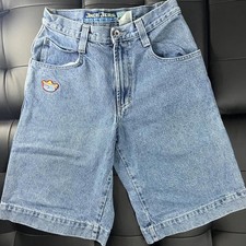 Y2K JNCO Jeans ARK Denim Shorts Size 29 Baggy Skater Wide Leg Vintage