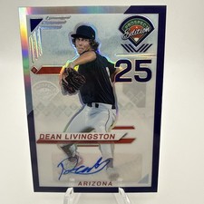 2025 Panini Prospect Edition #6 Dean Livingston~ PURPLE AUTO #’d/125~CLEAN 🔥🔥