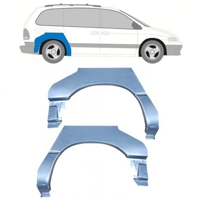 Für Chrysler Voyager 1995-2001 Radlauf Reparaturblech Rechts und Links / Paar