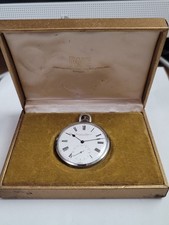 Vintage IWC Schaffhausen Cal.952 Hand Winding Small Second Open Pocket Watch Box