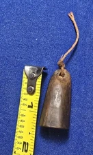 Antique Primitive Black Powder Measure - vintage horn/antler tip measure!!