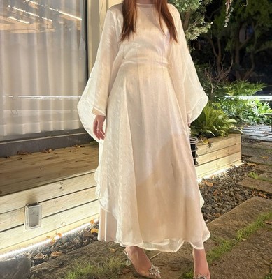 moroccan cocktail dress Modern Takchita Moroccan Caftan Party Wear Prom-Dress XXL / 58 Inches / No Scarf