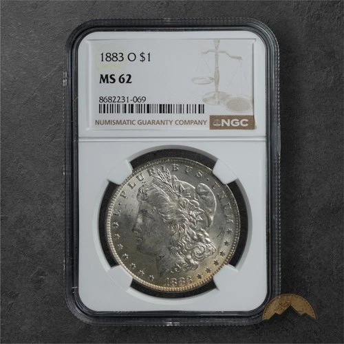 1883-O Morgan Silver Dollar $1 - NGC MS62 - New Orleans